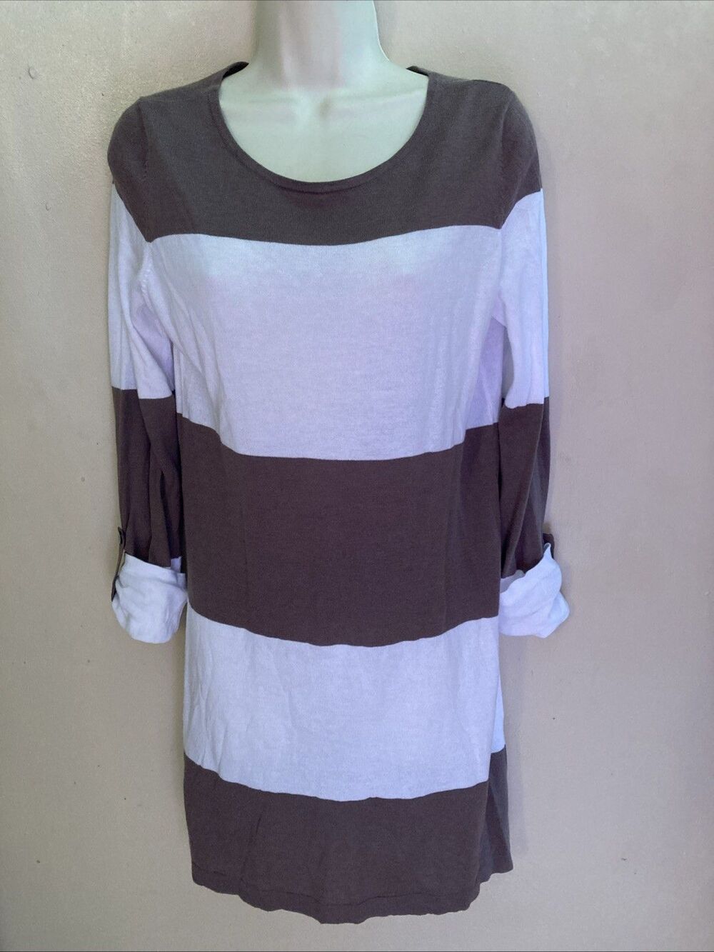 Tommy Bahama Women’s Striped Soft Beach Sweater Dress Swimsuit Cover up Sz M